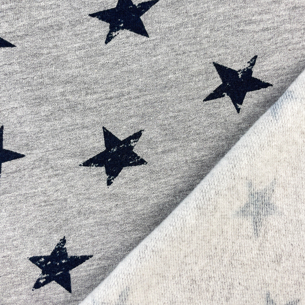 [S2474R] Brushed Sweat With Stars