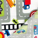 [S2475L] Poplin Printed Cars On The Road