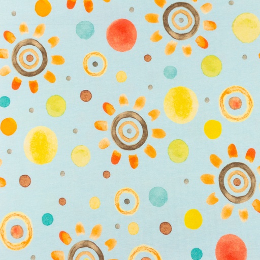 [S1531L] Jersey Digital Printed Rainbow and Dots