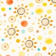 [S1531L-1103] [S1531L] Jersey Digital Printed Rainbow and Dots (Offwhite)