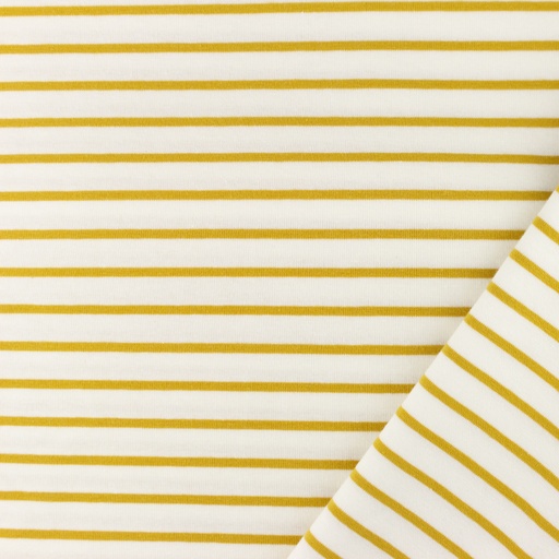 [S1687L] Jersey Jacquard Mini Breton Stripes