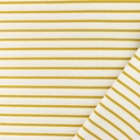 [S1687R-1051] [S1687R] Jersey Jacquard Mini Breton Stripes (Gold)