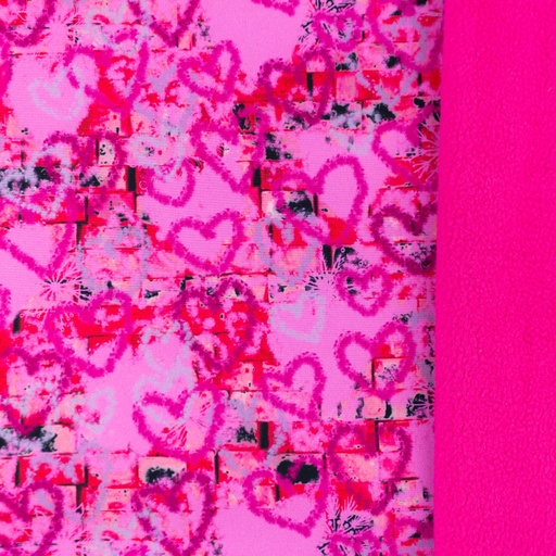 [S1713R] Softshell Digital Printed Love Story