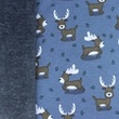 [S1731L-3682] [S1731L] Alpine Fleece Melange Jeans Printed Forest Animals (Design B)