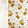 [S1732R-3685] [S1732R] Alpine Fleece Melange Sand Printed Forest Animals (Design E)