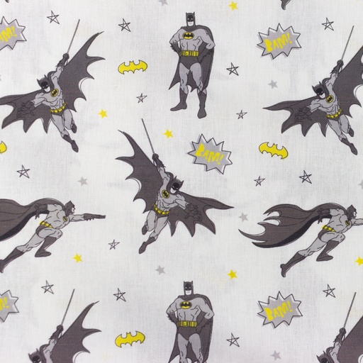 [S1735L] Licence Digital Printed Batman Doodles Grey ™©