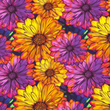 [S1765L-3228] [S1765L] Jersey Digital Printed Colourful Rebels (Large Flower)