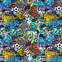 [S1763L-3681] [S1763L] Jersey Digital Printed Street Art (Design A)