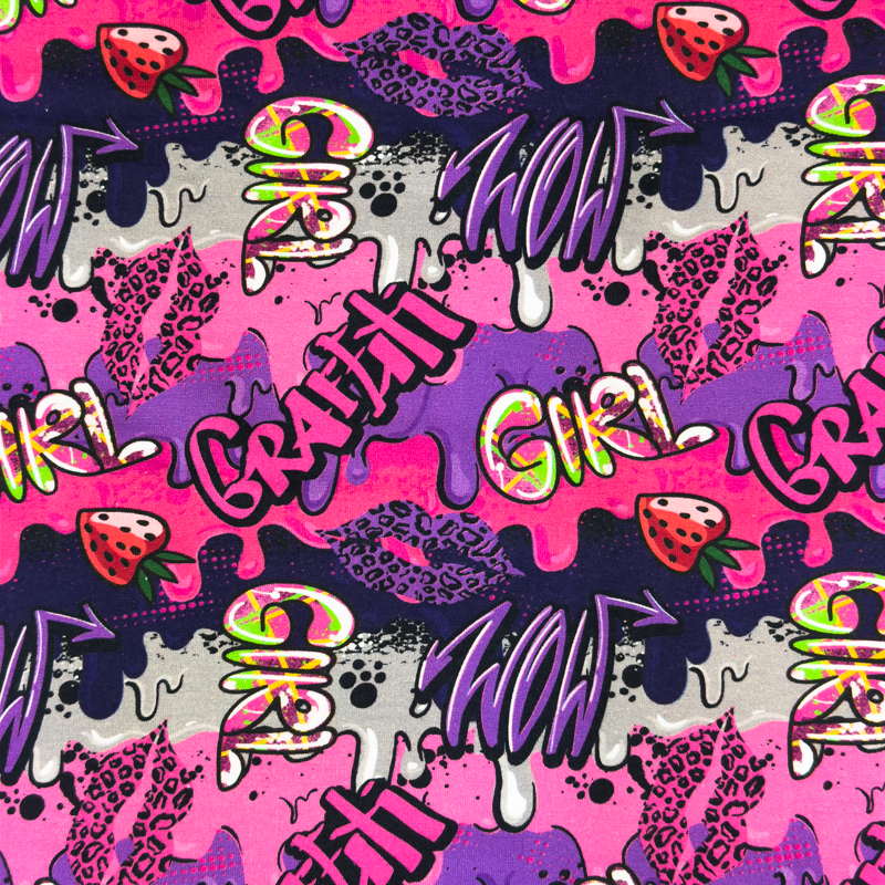 [S1763L] Jersey Digital Printed Street Art