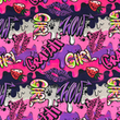 [S1763L-3684] [S1763L] Jersey Digital Printed Street Art (Design D)