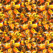 [S1764L-3686] [S1764L] Jersey Digital Printed Painted Flowers (Design F)
