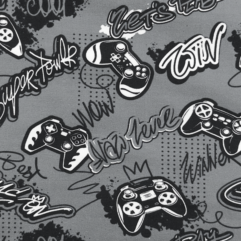 [S1777L] Jersey Printed Video Games