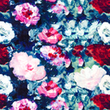 [S1782R-3681] [S1782R] Rayon Poplin Digital Printed Big Flowers (Design A)