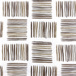 [S1800L-1127] [S1800L] Jersey Tištěno Čtvercové Pruhy Snoozy Fabrics (Taupe)