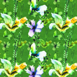 [S1761R-3235] [S1761R] Jersey Digital Printed Beautiful In Flowers (Flowers)