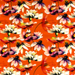 [S1761R-3733] [S1761R] Jersey Digital Printed Beautiful In Flowers (All Over Flower)