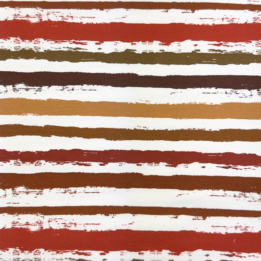 [S1798R] Jersey Printed Big Paint Stripes Snoozy Fabrics