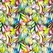 [S1762R-3231] [S1762R] Jersey Digital Printed Flower Canvas (Flower Multi)