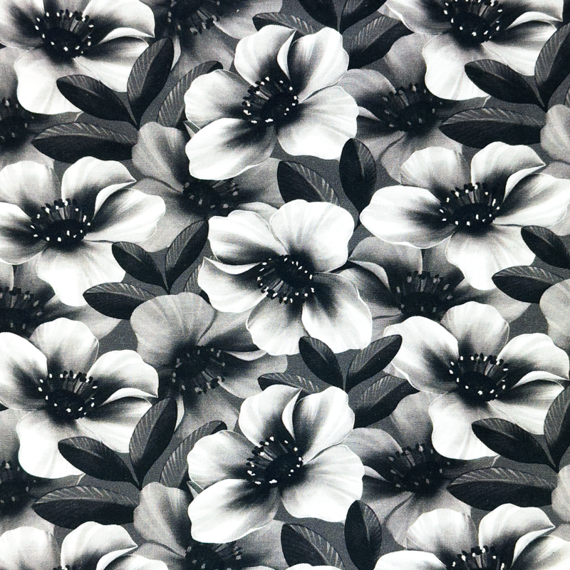 [S1760R] Jersey Digital Printed Flowers