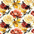 [S1760R-3625] [S1760R] Jersey Digital Printed Flowers (Roses)