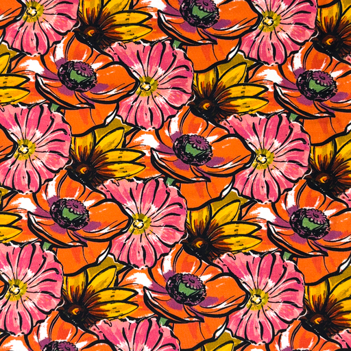 [S1766R] Jersey Digital Printed Beautiful in Pink