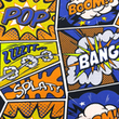 [S1779R-1106] [S1779R] Jersey Printed Pop Art (Orange)