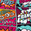 [S1779R-1123] [S1779R] Jersey Printed Pop Art (Pink)