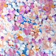 [S1789R-3681] [S1789R] Double Gauze Crinkled Digital Printed Mixed Flowers (Design A)