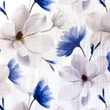 [S1789R-3682] [S1789R] Double Gauze Crinkled Digital Printed Mixed Flowers (Design B)