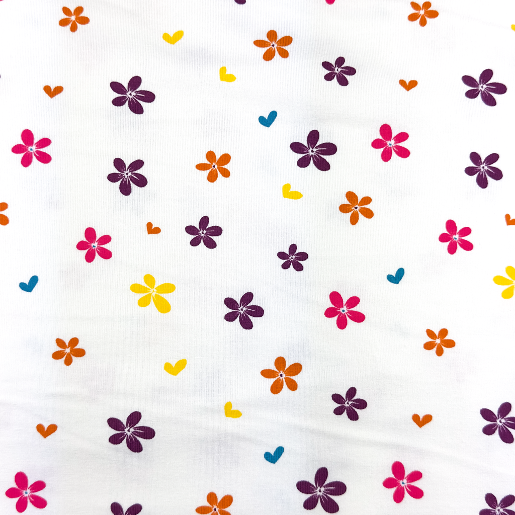 [S1802R] Jersey Printed Flowers Snoozy Fabrics