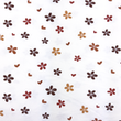 [S1802R-1126] [S1802R] Jersey Printed Flowers Snoozy Fabrics (Brick)