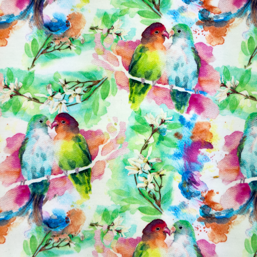[S1808R] Jersey Digital Printed Sunny Flower