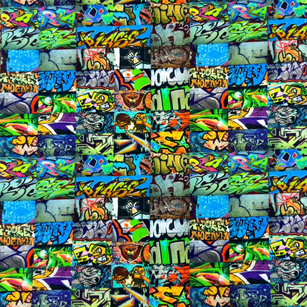[S1812R] Jersey Digital Printed Graffiti Street Art