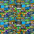 [S1812R-3682] [S1812R] Jersey Digital Printed Graffiti Street Art (Design B)