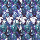 [S1827L-3681] [S1827L] Jersey Digital Printed Elegant Blues (Design A)