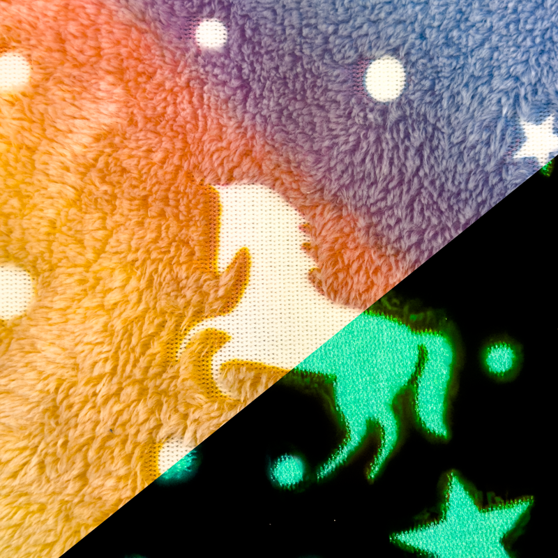 [S1853L] Wellness-Fleece Im Dunkeln Leuchten