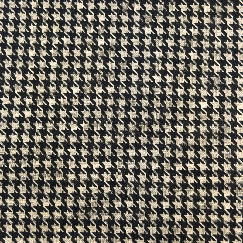 [S1869L] Punta Di Roma Jacquard Pied De Poule
