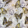 [S1888L-3681] [S1888L] Jersey Digital Printed Butterfly And Flowers (Design A)
