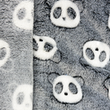 [S1852R-3756] [S1852R] Wellness Fleece Bone And Panda (Black Panda)