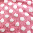 [S1861R-1123] [S1861R] Tissu Fourrure Mouton Points (Rose)