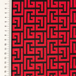 [S1866R-1122] [S1866R] Symboles Jacquard Punta Di Roma (Rouge)