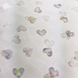 [S1882R-1103] [S1882R] Tulle with Rainbow Hearts (Offwhite)