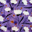 [S1886R-1083] [S1886R] Rayon Poplin Digital Printed Tullips (Lilac)