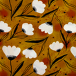 [S1886R-1106] [S1886R] Rayon Poplin Digital Printed Tullips (Orange)