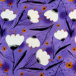 [S1887R-1083] [S1887R] Jersey Impresión Digital tulipanes (Lila)