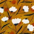 [S1887R-1106] [S1887R] Jersey Digitální Tisk tulipány (Oranžová)