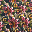 [S1891R-3683] [S1891R] Jersey Digital Printed Magical Flowers (Design C)