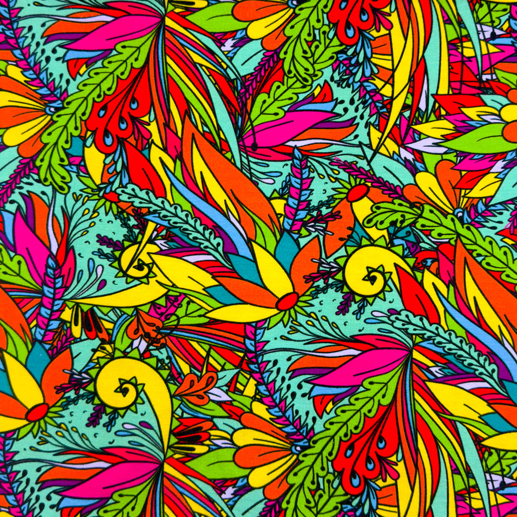 [S1906L] Viscose Lycra Heavy Digital Printed Ornamental