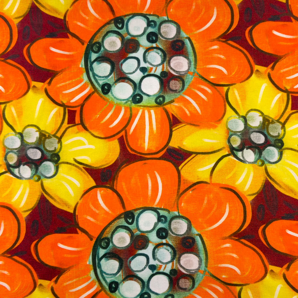 [S1954L] Viskose-Lycra Heavy Digital Gedruckt Handgemalt