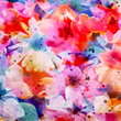 [S1898R-3225] [S1898R] Viscose Lycra Heavy Digital Printed Big Flower Pattern (Flower)
